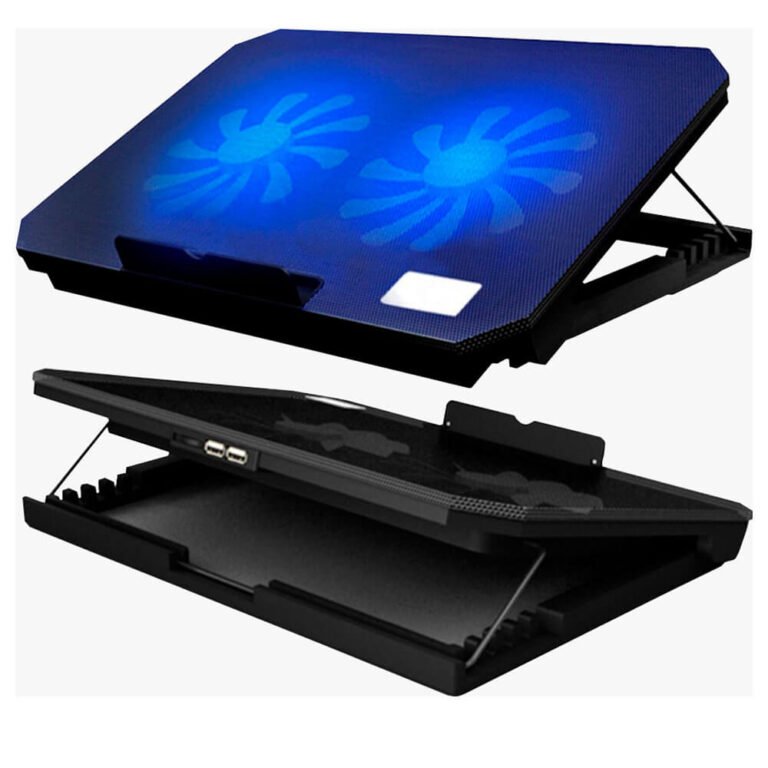 Cooler para laptop Nouxi S200C, LED, 2 Coolers, 5 Niveles, 1400 RPM, Laptops a 15" - Imagen 2