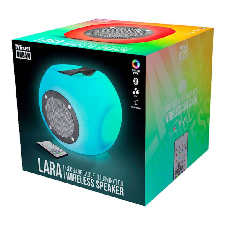 Altavoz inalámbrico Trust Urban Lara, Bluetooth, Recargable, 6 luces Multicolor - Imagen 2