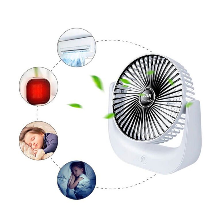 Ventilador portatil recargable de escritorio