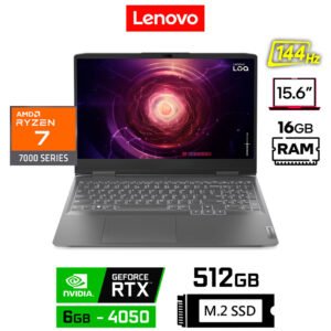 Lenovo LOQ 15APH8, Ryzen 7-7840HS, 6GB RTX4050, 16GB RAM, 512GB SSD, 15.6" FHD 144Hz