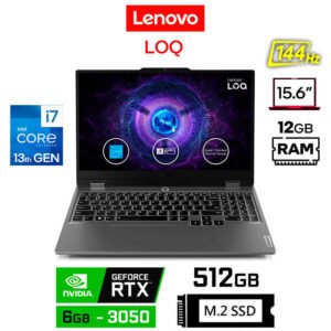 Lenovo LOQ 15IRX9, Core i7-13650HX, 6GB RTX3050, 12GB RAM, 512GB SSD, 15.6" FHD 144Hz