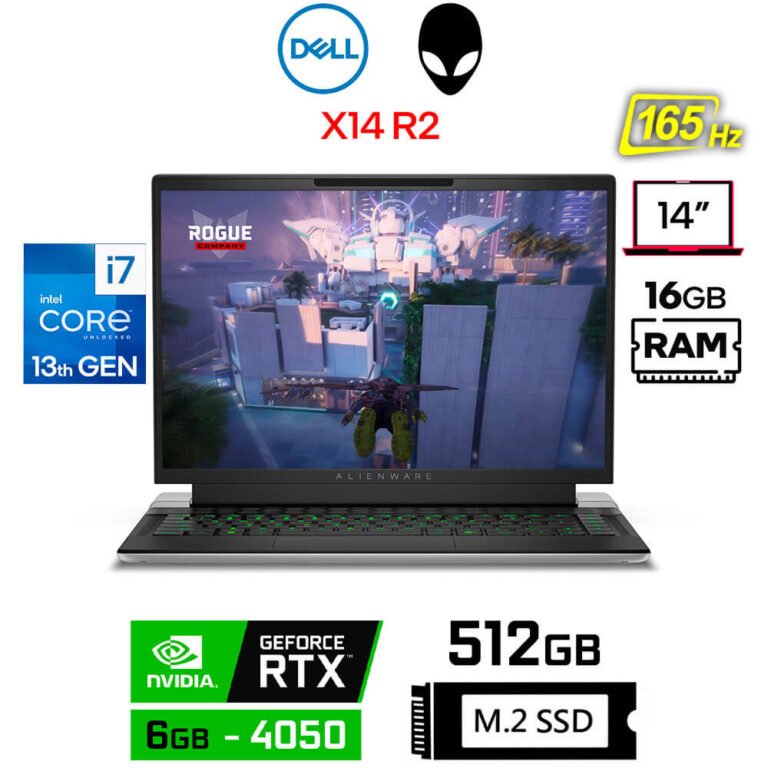 Dell Alienware X14 R2, Core i7-13620H, 6GB RTX4050, 16GB RAM, 512GB SSD, 14" QHD+ 165Hz