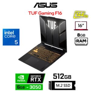 Asus TUF Gaming F16 FX607, intel Core 5-210H, 6GB RTX3050, 8GB RAM, 512GB SSD, 16" WUXGA 144Hz